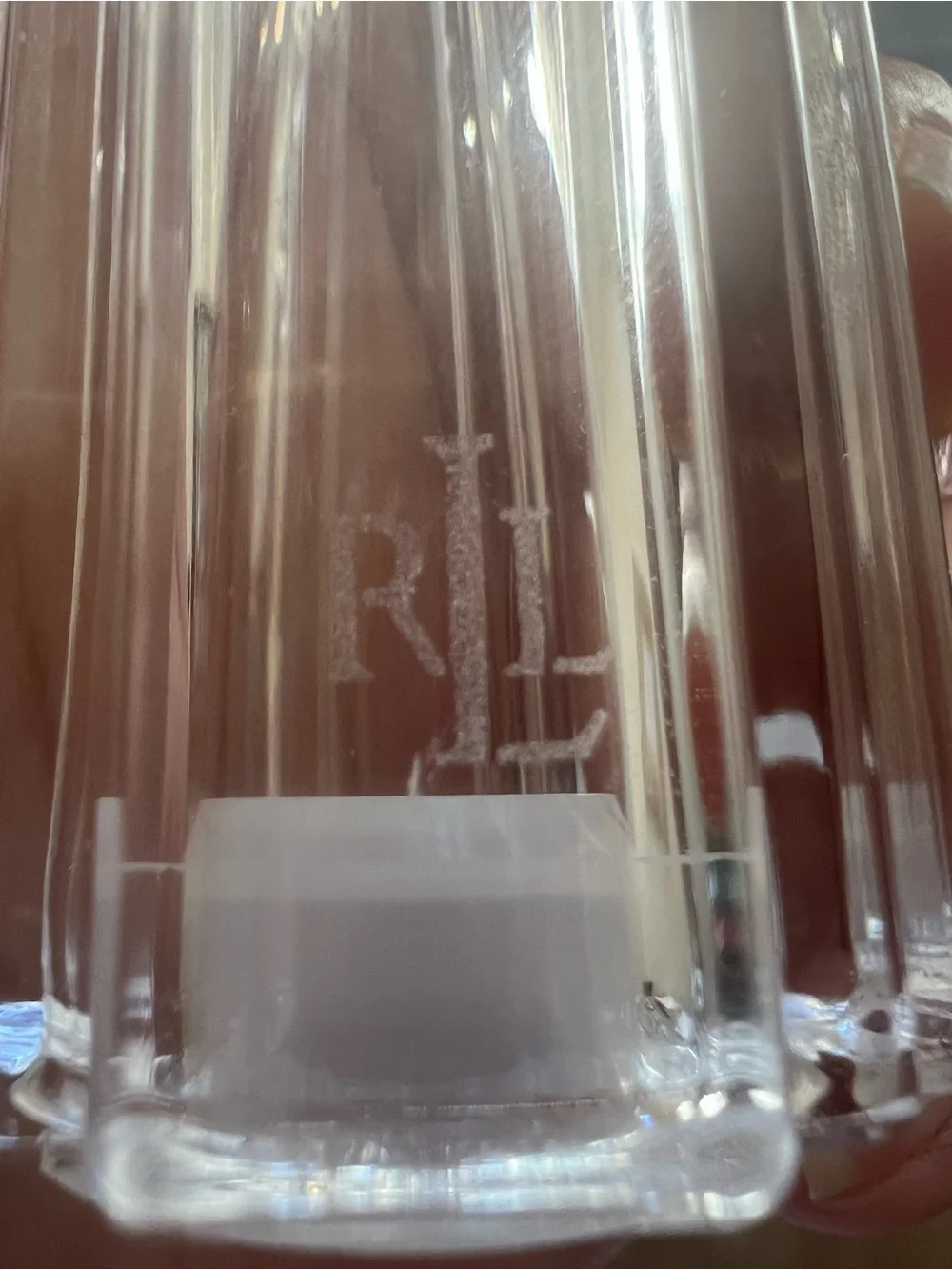 Ralph Lauren Clear Crystal Ribbed Salt and Pepper Shakers